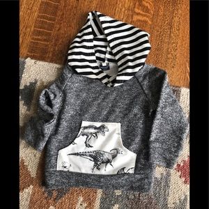 Adorable Dino hoodie 12 months